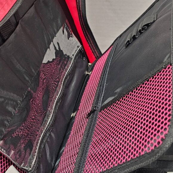 New Case It 2 in1 Dual 3 Ring Binder Dividers Mesh Pockets Folder Shoulder Strap - Picture 9 of 16